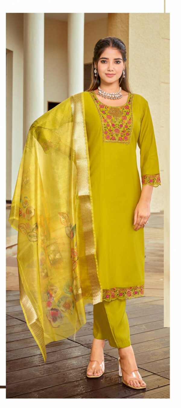 Vitara Chandrakala Vol 1 Embroidered Kurti Bottom With Dupatta Catalog Collection