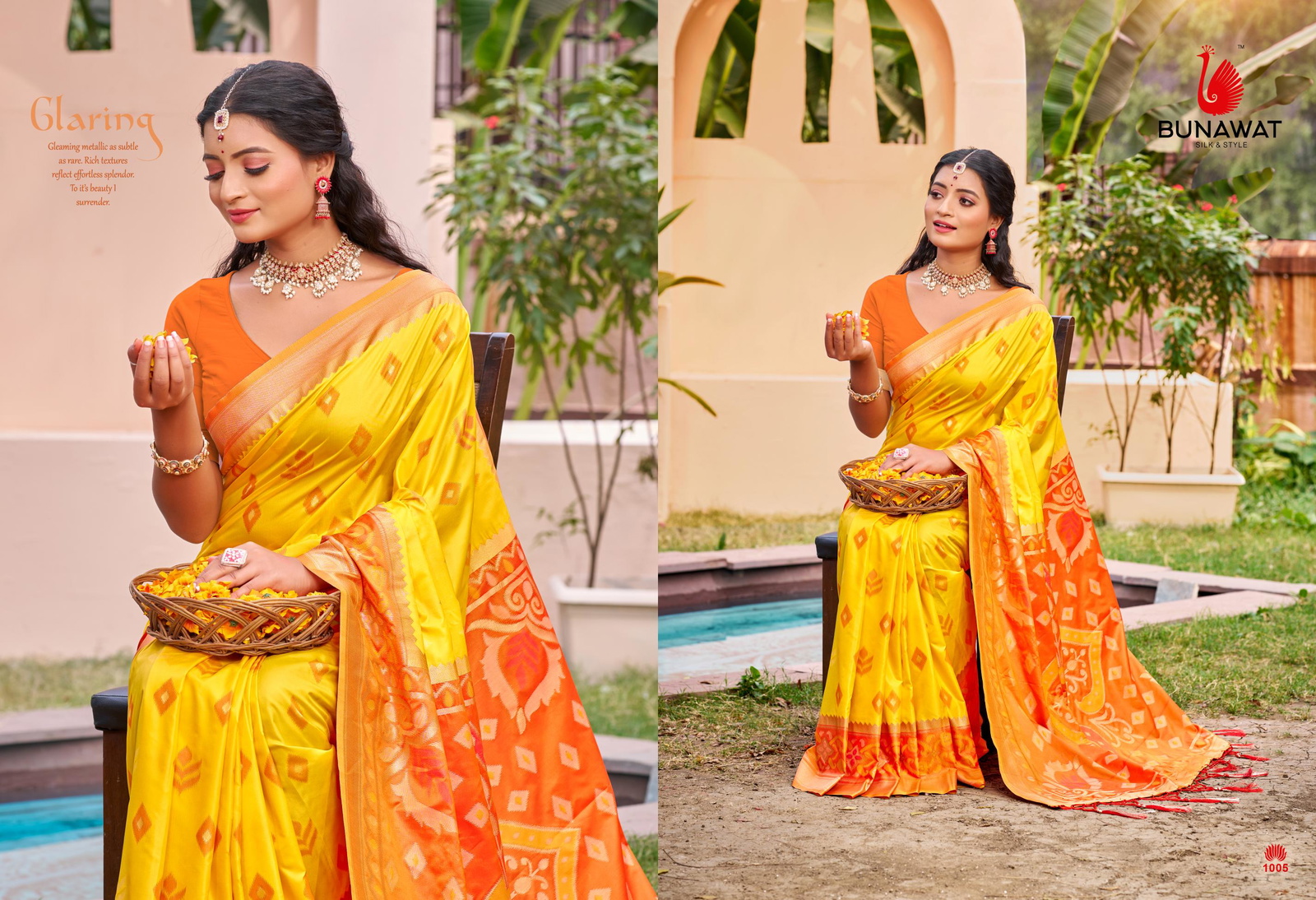 Bunawat Pochampalli Silk Vol 4 Silk Sarees Catalog Collection Wholesale - Image 8