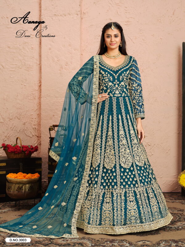 Aanaya Vol 130 Designer Net Salwar Kameez Collection Wholesale - Image 3