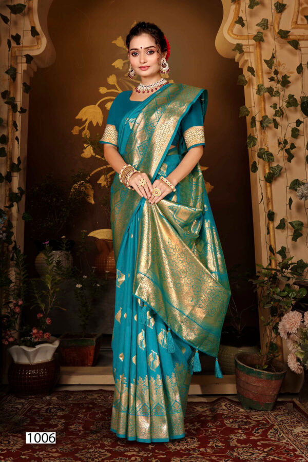 Saroj Sankalp Silk Vol 7 Festive Wear Fancy Silk Saree Catalog Collection - Image 5
