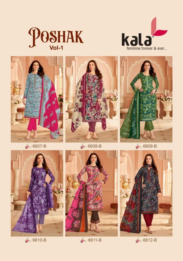 Kala Poshak Vol 1 Cotton Printed Dress Material Catalog Collection Wholesale - Image 7