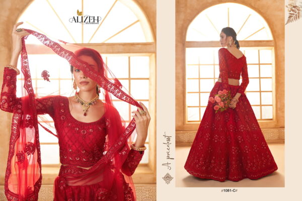 Alizeh Bridal Heritage Vol 3 Color Saga Designer Lehenga Choli Wholesale Collection - Image 3