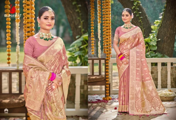 Bunawat Suryaprabha Wedding Wear Satin Silk Saree Collection - Image 3