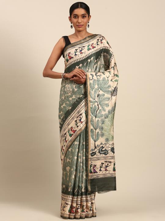 Bunawat Vantara Vol 15 Party Wear Cotton Printed Fancy Saree Collection Catalog - Image 7