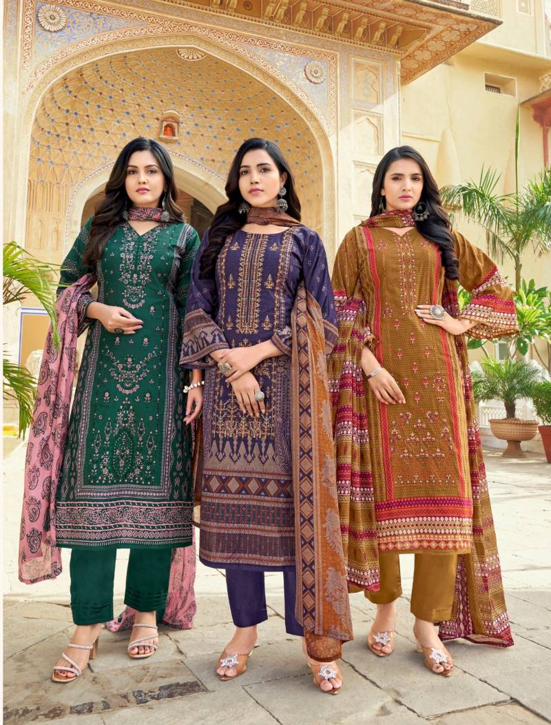 Pakiza Abu Saeed Vol 50 Cotton Printed Dress Material Collection Wholesale Catalog - Image 10