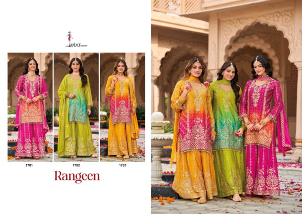 Eba Rangeen Chinon Digital Printed Ready Made Suits Collection Catalog - Image 4