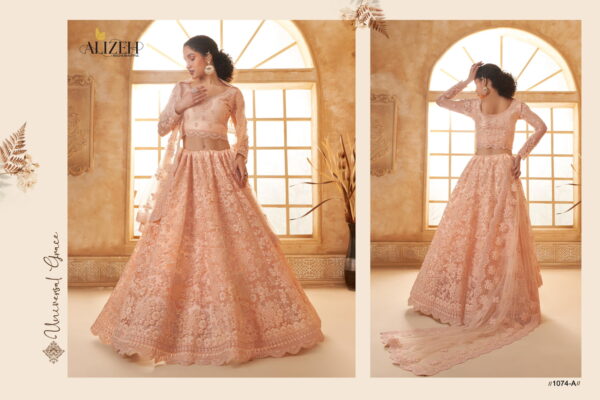 Alizeh Bridal Heritage Vol 3 Color Saga Designer Lehenga Choli Wholesale Collection - Image 14