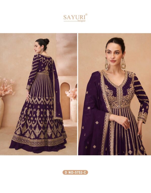 Sayuri Naari Chinon Silk Designer Salwar Suit Catalog Collection Wholesale - Image 6