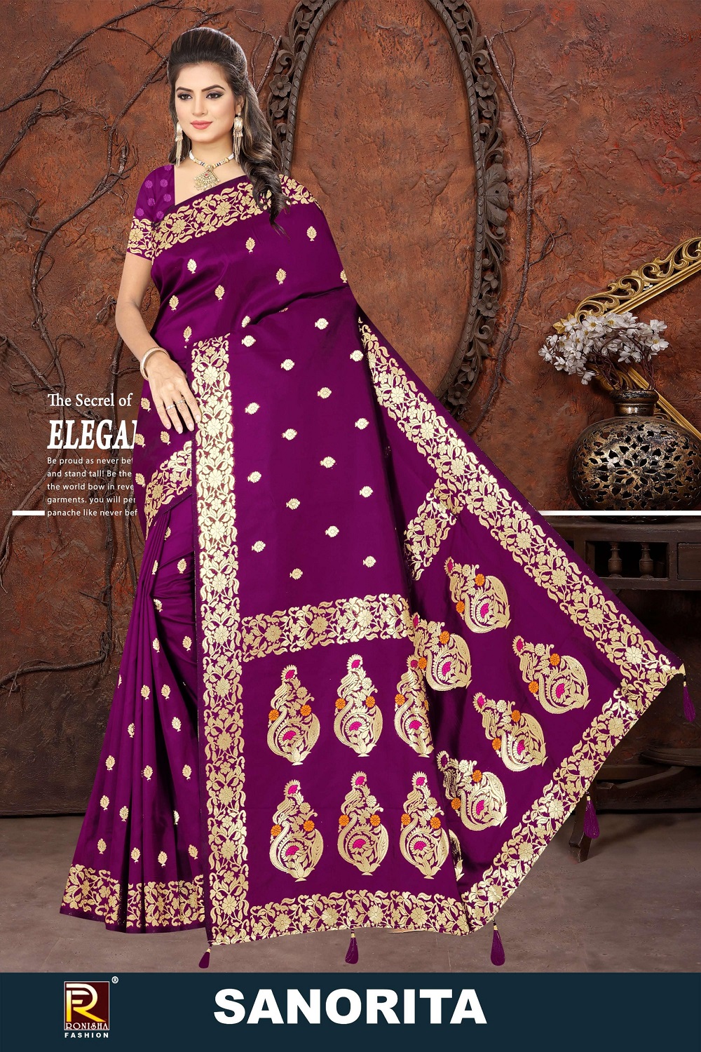 Ronisha Sanorita Gorgeouse Silk Saree Collection Wholesale