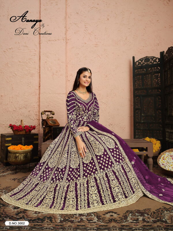 Aanaya Vol 130 Designer Net Salwar Kameez Collection Wholesale - Image 9