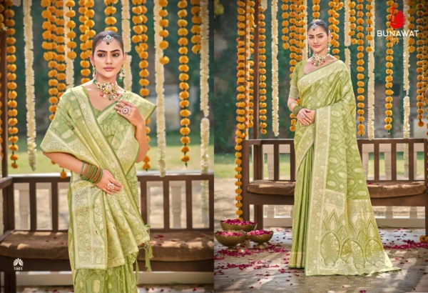 Bunawat Suryaprabha Wedding Wear Satin Silk Saree Collection - Image 6