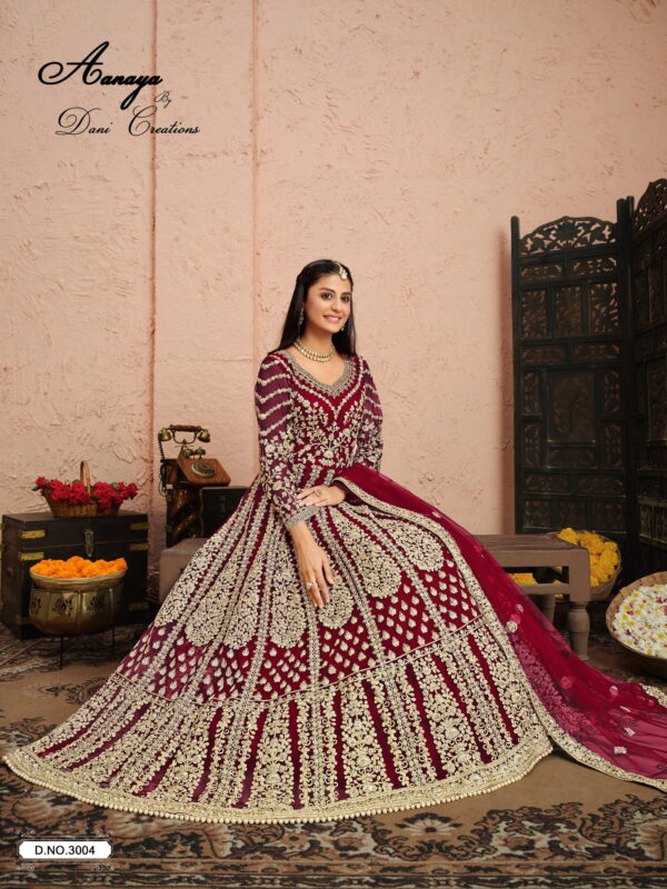 Aanaya Vol 130 Designer Net Salwar Kameez Collection Wholesale - Image 7