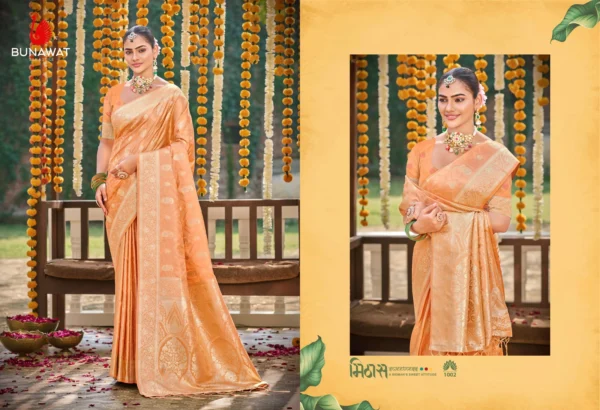 Bunawat Suryaprabha Wedding Wear Satin Silk Saree Collection - Image 7