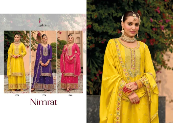 Eba Nimrat Series 1778 To 1780 Chinon Ready Made Suits Collection Wholesale - Image 4