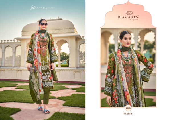 Riaz Arts Musafir Vol 15 Lawn Digital Printed Dress Material Collection Catalog - Image 11