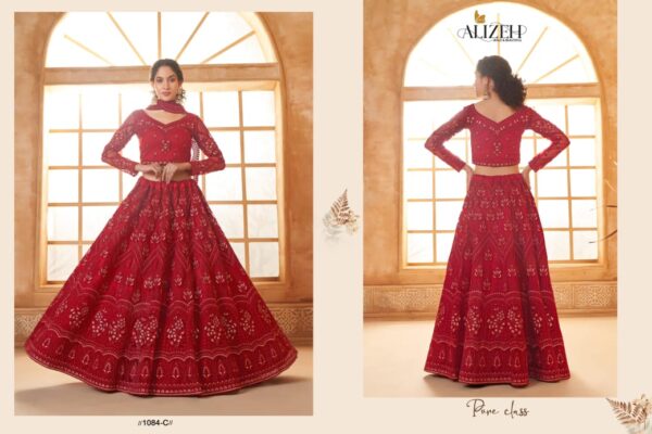 Alizeh Bridal Heritage Vol 3 Color Saga Designer Lehenga Choli Wholesale Collection - Image 17