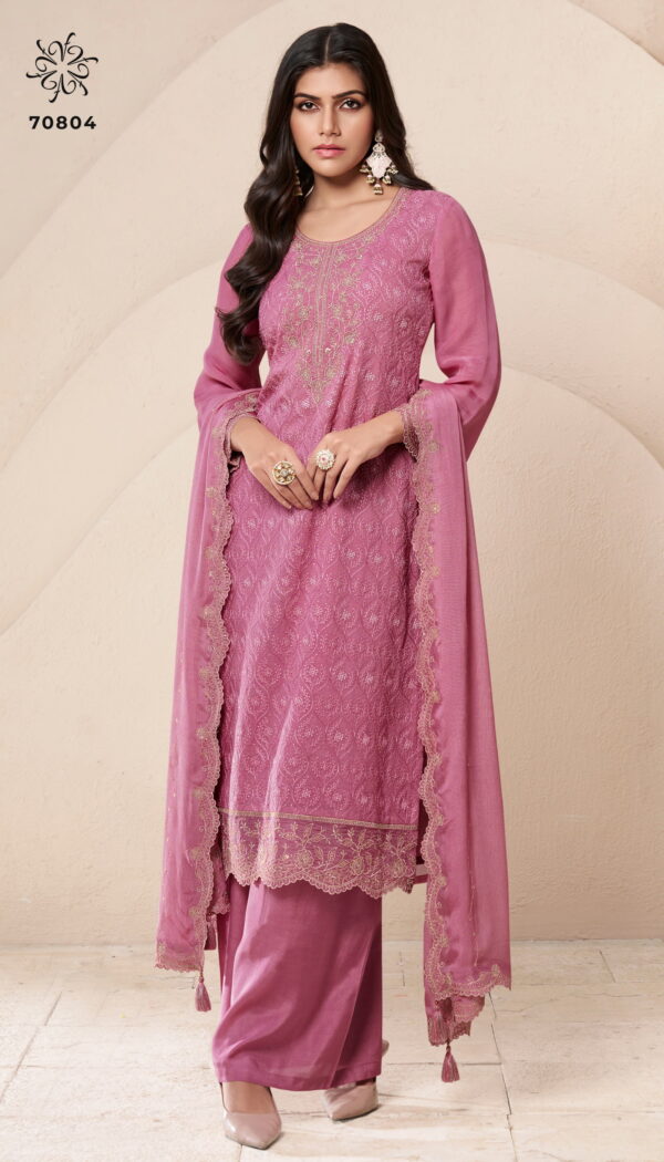 Vinay Kuleesh Saroj 2 Embroidered Salwar Kameez Catalog Collection Wholesale - Image 4