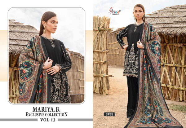 Shree Mariya B Exclusive Collection Vol 13 Chiffon Dupatta Salwar Suit Catalog Wholesale Collection - Image 4