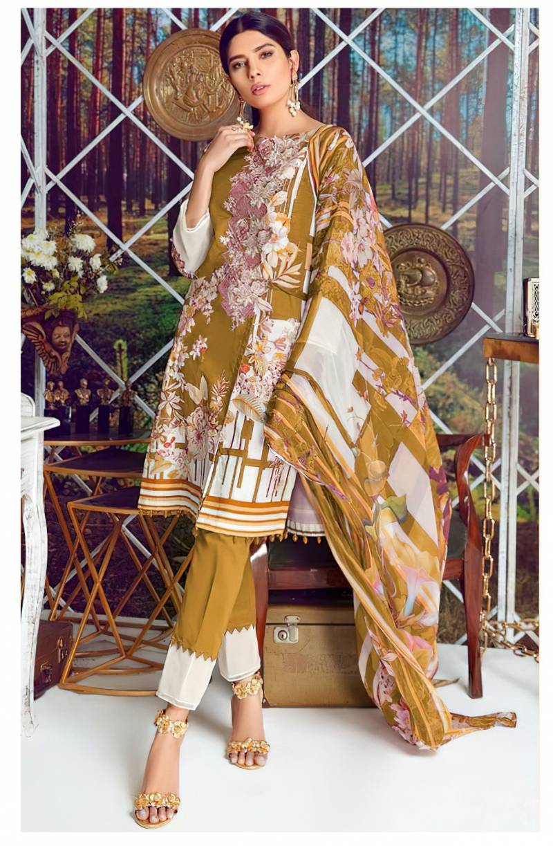 Alzohaib Az 1124 A To C Cotton Dupatta Pakistani Suits Catalog Collection