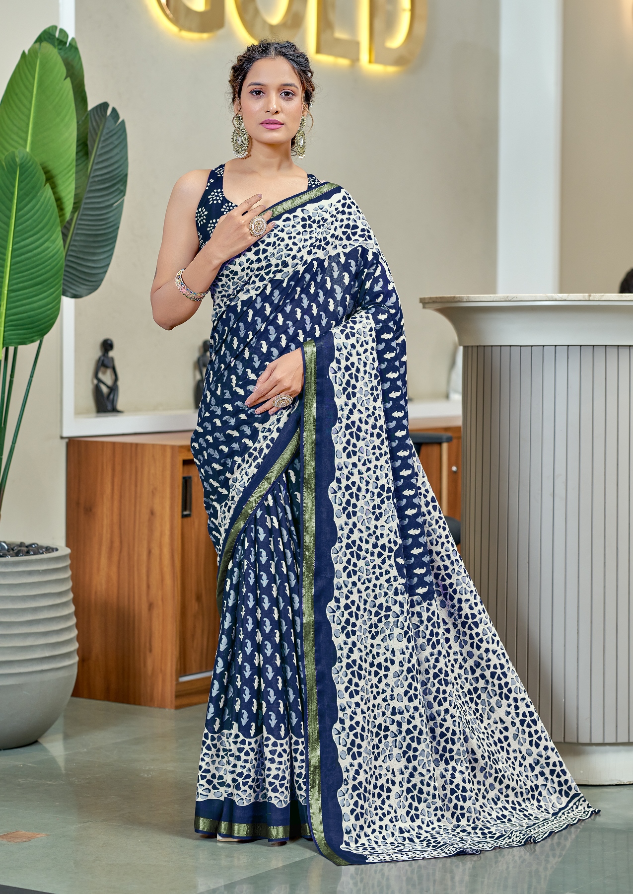 Df Sudha R Beautiful Printed Cotton Saree Catalog Collection Wholesale - Image 3