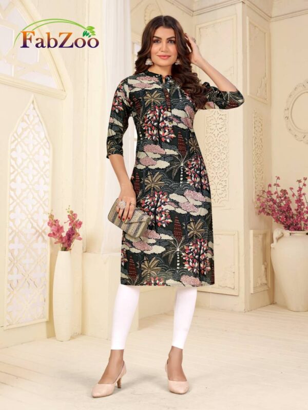 Fabzoo Set Wise Kurti 3 Printed Kurti Catalog Collection Wholesale Supplier