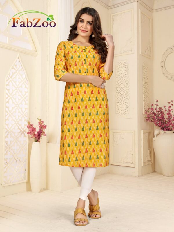 Fabzoo Set Wise Kurti 3 Printed Kurti Catalog Collection Wholesale Supplier - Image 3