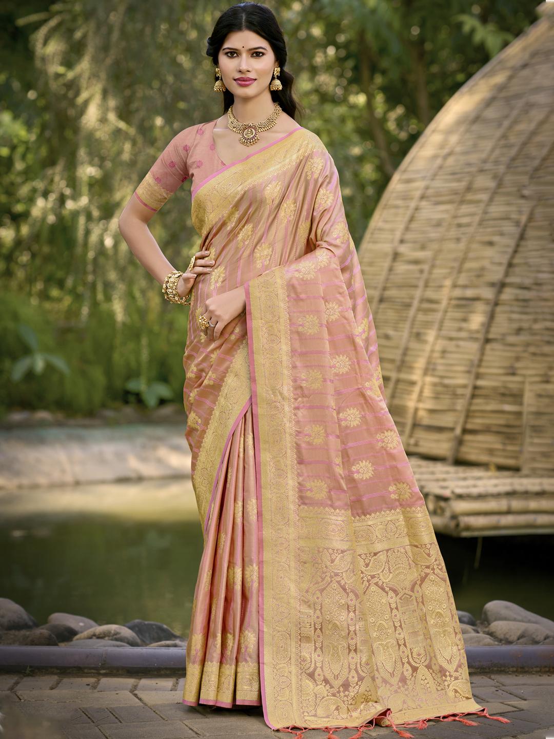Bunawat Pitambari Festive Wear Satin Silk Saree Catalog Collection Dealer - Image 2