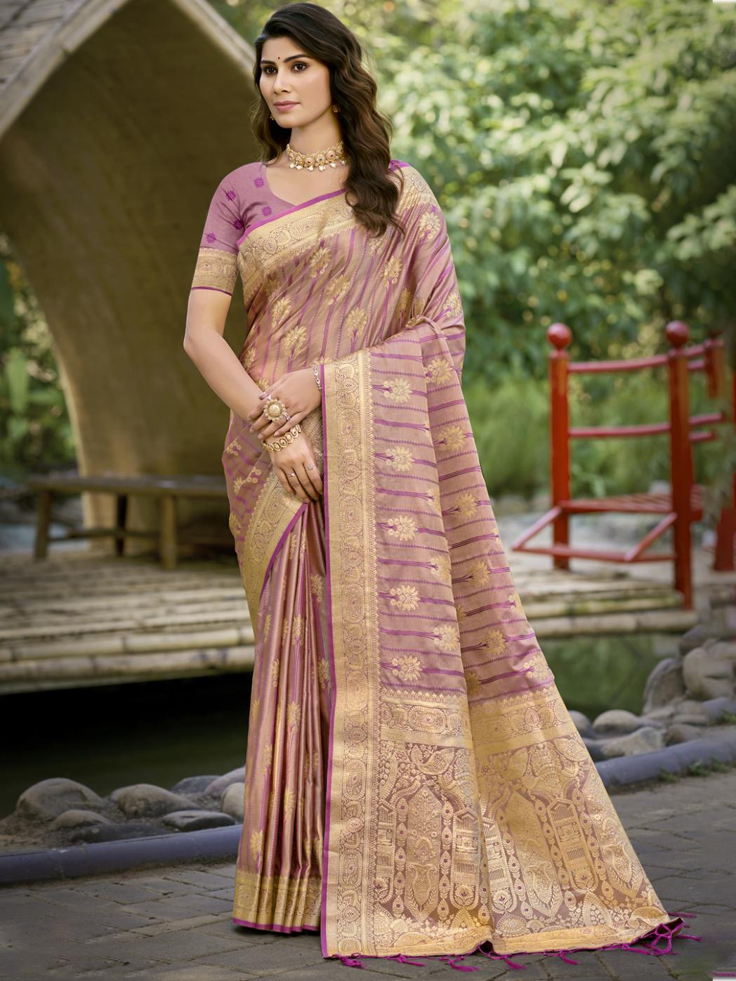 Bunawat Pitambari Festive Wear Satin Silk Saree Catalog Collection Dealer - Image 6