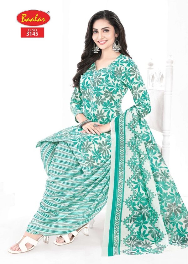 Baalar Zaara Patiyala Vol 31 Printed Cotton Beautiful Dress Material Catalog Collection Wholesale - Image 6