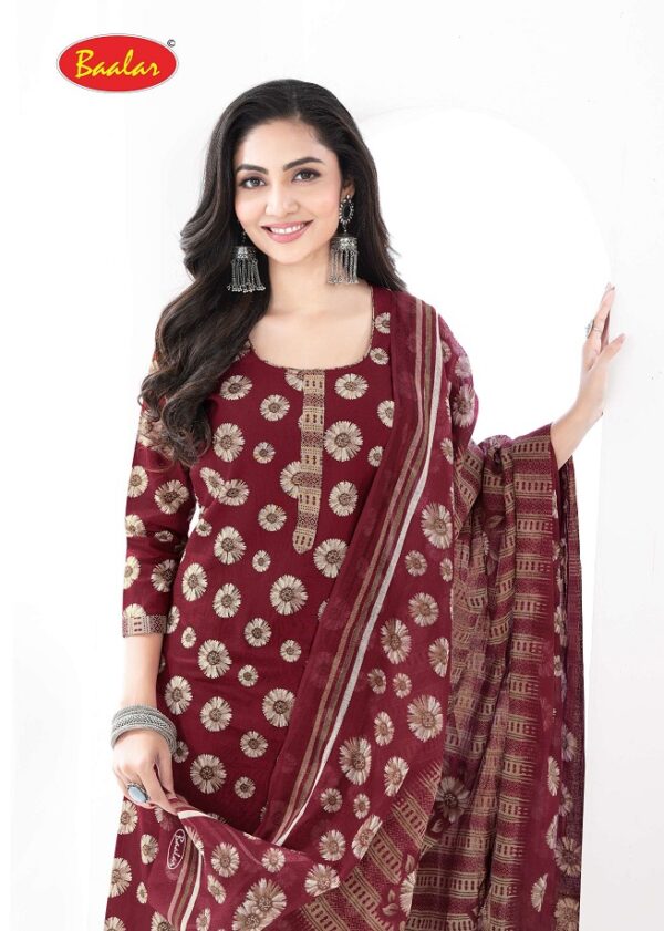 Baalar Zaara Patiyala Vol 31 Printed Cotton Beautiful Dress Material Catalog Collection Wholesale - Image 4