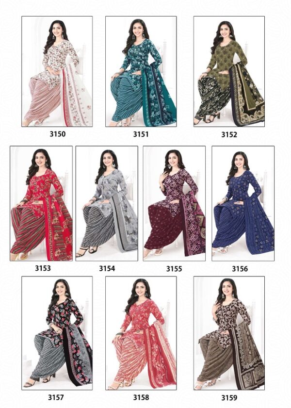 Baalar Zaara Patiyala Vol 31 Printed Cotton Beautiful Dress Material Catalog Collection Wholesale - Image 8