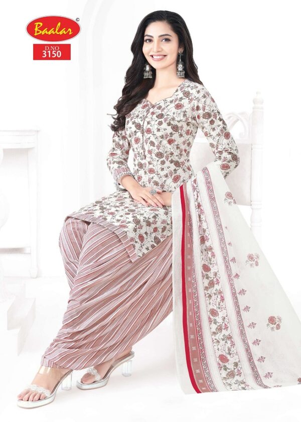 Baalar Zaara Patiyala Vol 31 Printed Cotton Beautiful Dress Material Catalog Collection Wholesale - Image 3