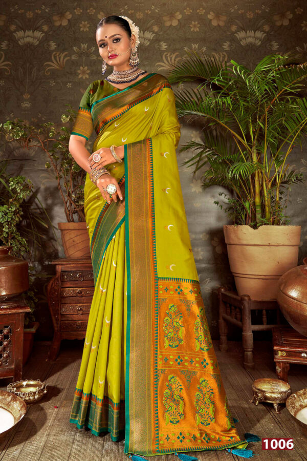 Saroj Jhumka Chand Saroski Beautiful Silk Saree Catalog Collection Wholesale - Image 6