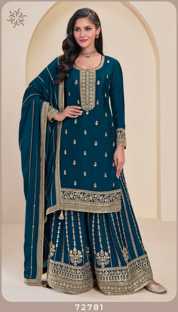 Vinay Kuleesh Sangeet Designer Salwar Kameez Catalog Collection Wholesale - Image 4