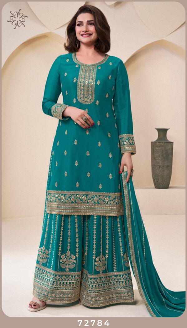 Vinay Kuleesh Sangeet Designer Salwar Kameez Catalog Collection Wholesale - Image 5