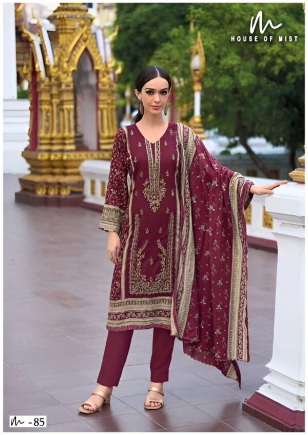 House Of Mist Ghazal Vol 9 Cotton Dress Material Catalog Collection Wholesale - Image 3