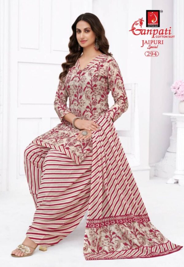 Ganpati Jaipuri Patiyala Vol 13 Cotton Dress Material Catalog Collection