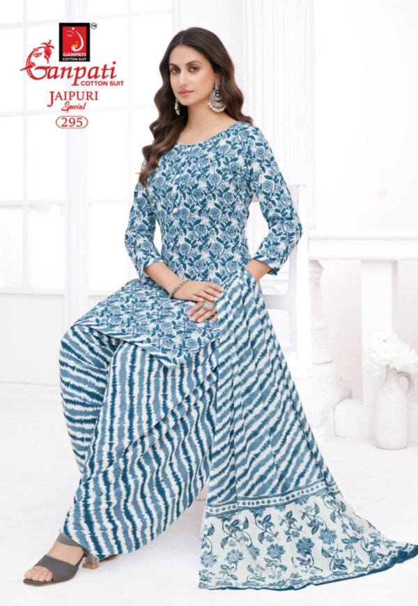 Ganpati Jaipuri Patiyala Vol 13 Cotton Dress Material Catalog Collection - Image 3