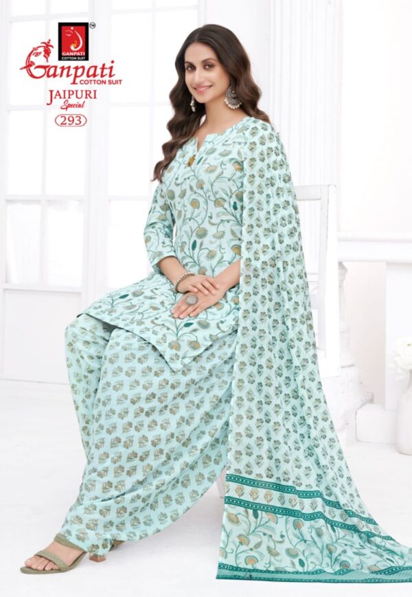 Ganpati Jaipuri Patiyala Vol 13 Cotton Dress Material Catalog Collection - Image 4