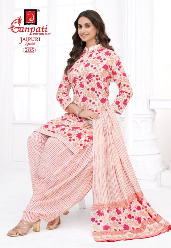 Ganpati Jaipuri Patiyala Vol 13 Cotton Dress Material Catalog Collection - Image 14