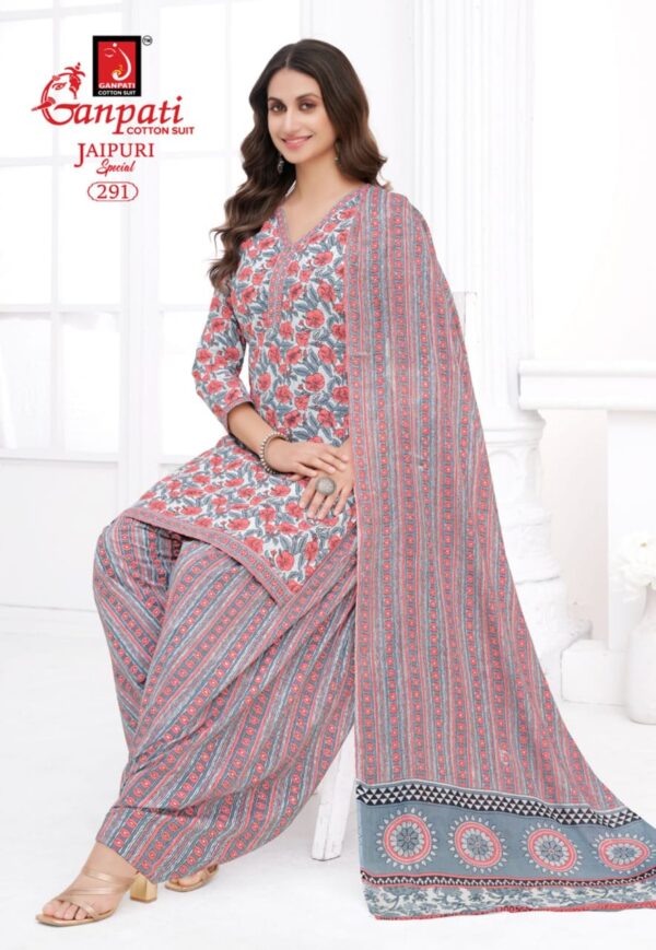 Ganpati Jaipuri Patiyala Vol 13 Cotton Dress Material Catalog Collection - Image 7
