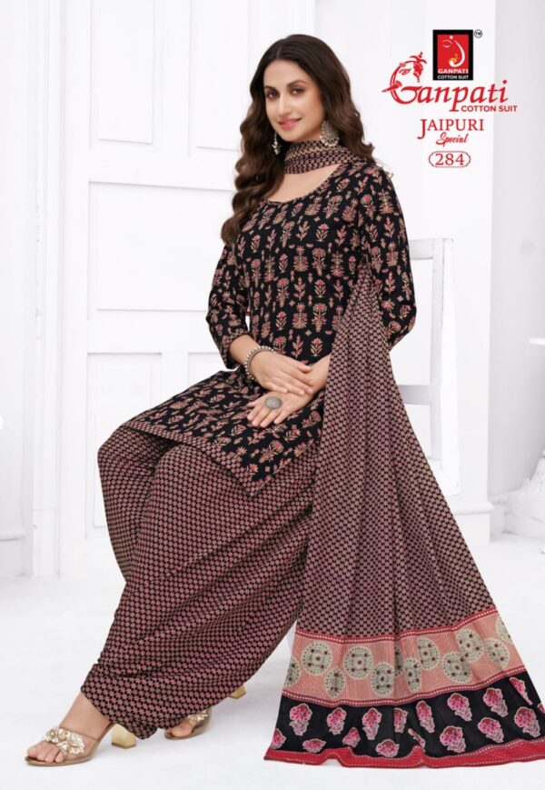 Ganpati Jaipuri Patiyala Vol 13 Cotton Dress Material Catalog Collection - Image 16