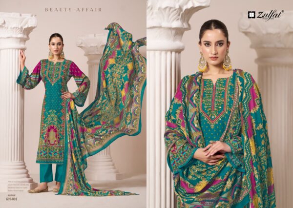Zulfat Aayat Vol 9 Rayon Digital Printed Dress Material Catalog Collection - Image 2
