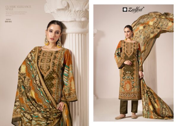 Zulfat Aayat Vol 9 Rayon Digital Printed Dress Material Catalog Collection - Image 6