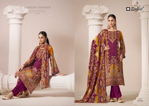 Zulfat Aayat Vol 9 Rayon Digital Printed Dress Material Catalog Collection - Image 7