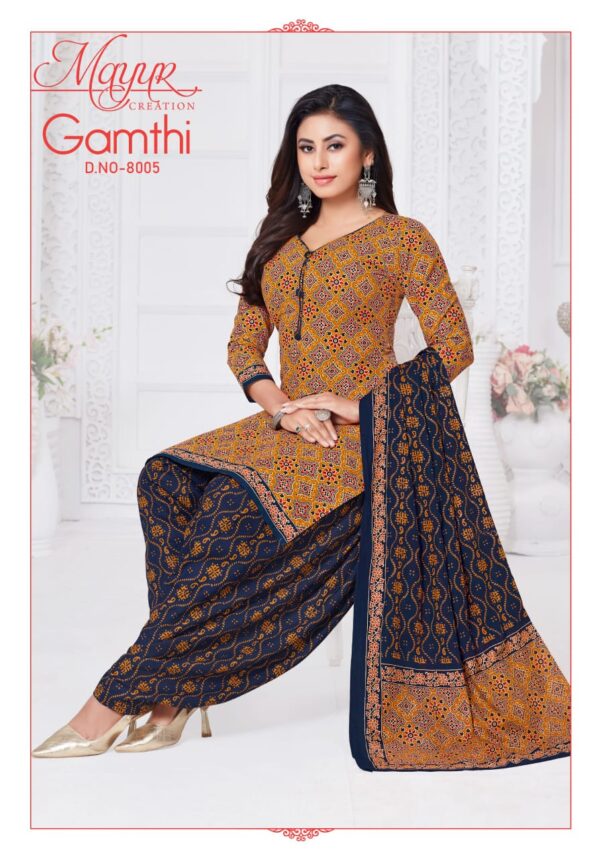 Mayur Gamthi Vol 8 Cotton Printed Dress Material Catalog Collection Wholesale - Image 7