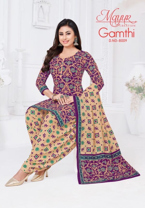 Mayur Gamthi Vol 8 Cotton Printed Dress Material Catalog Collection Wholesale - Image 9