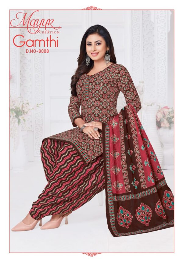 Mayur Gamthi Vol 8 Cotton Printed Dress Material Catalog Collection Wholesale - Image 10