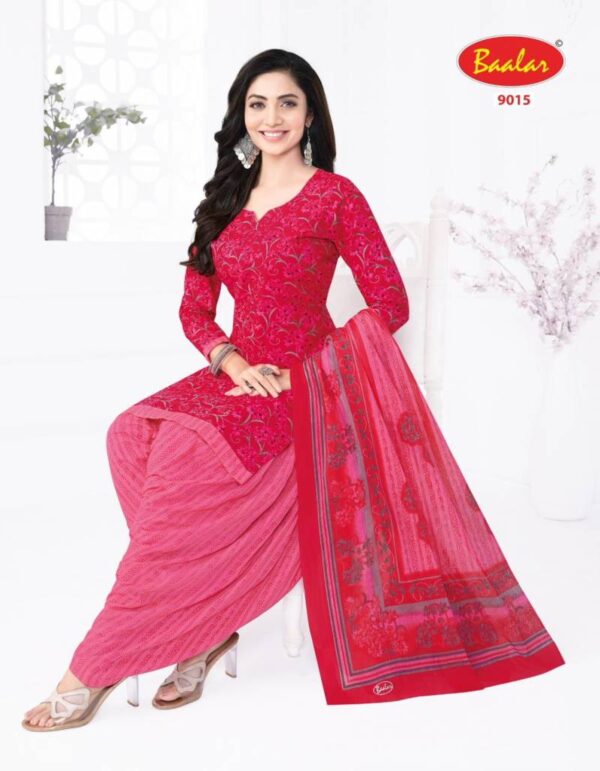 Baalar Cristal Vol 09 Cotton Printed Fancy Dress Material Collection Wholesale Catalog
