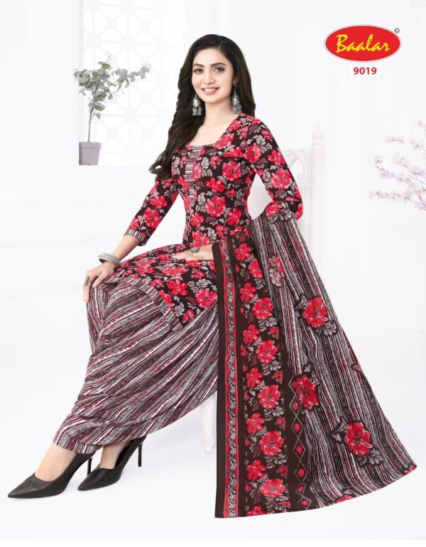 Baalar Cristal Vol 09 Cotton Printed Fancy Dress Material Collection Wholesale Catalog - Image 3